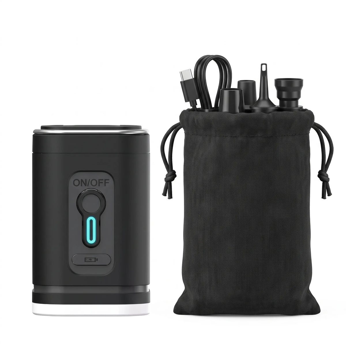 Rechargeable 2-in-1 Air Pump with Camping Light