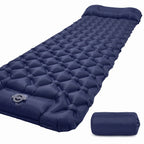 Inflatable Camping Mattress with Built-In Pillows