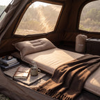 Ultralight Self-Inflating Single Air Bed for Camping, Travel & Picnics