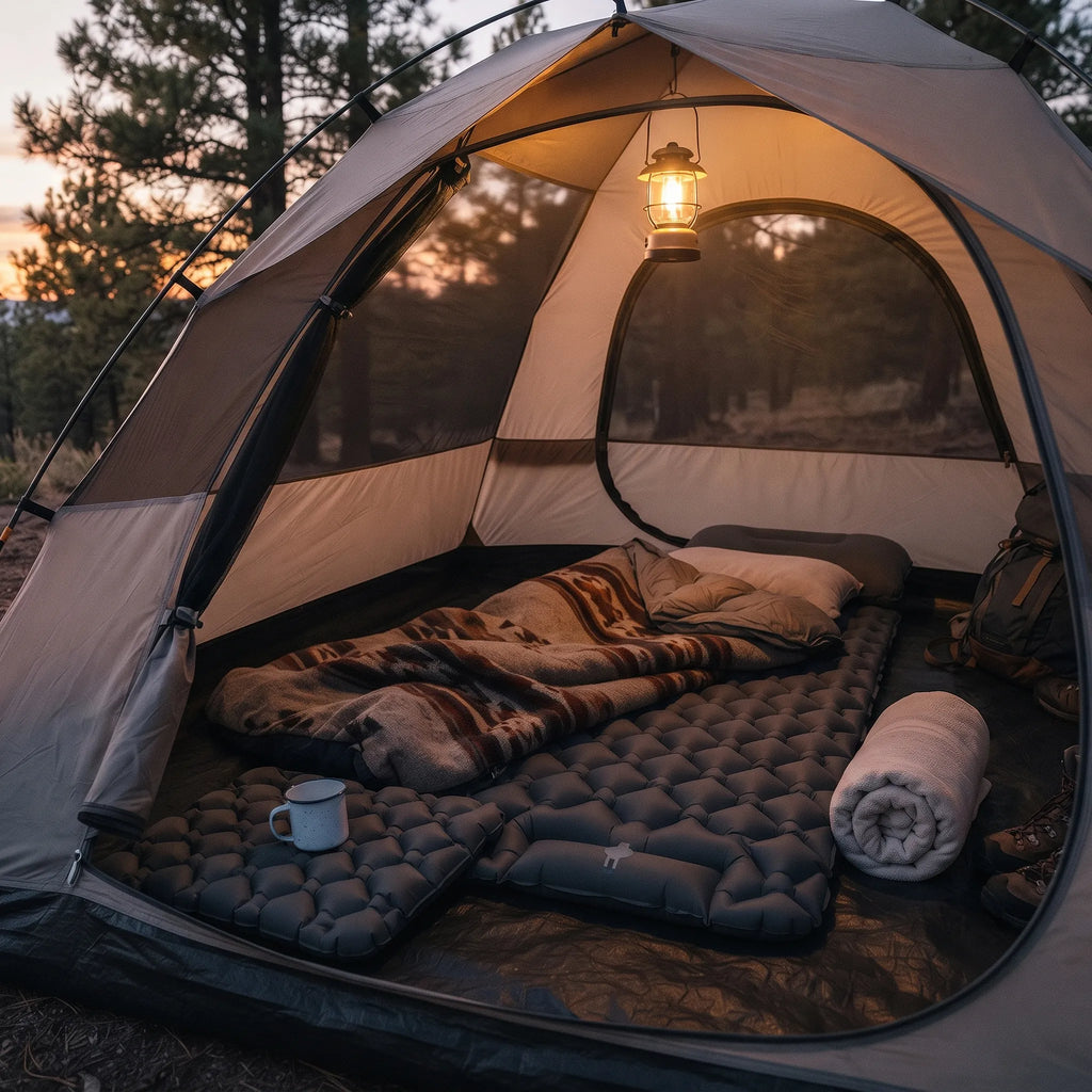 Single-Person Inflatable Camping Mattress