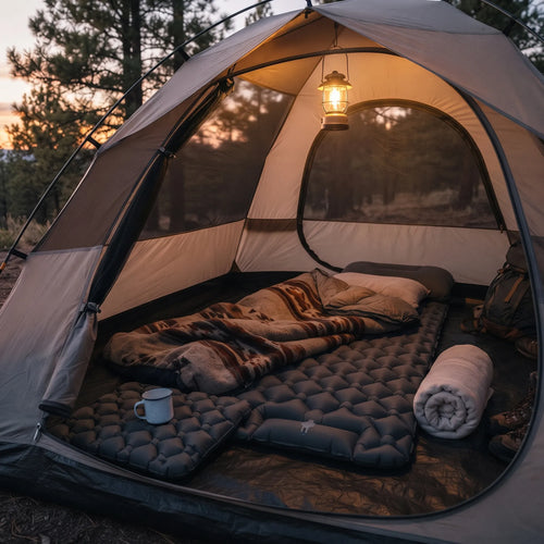 Single-Person Inflatable Camping Mattress