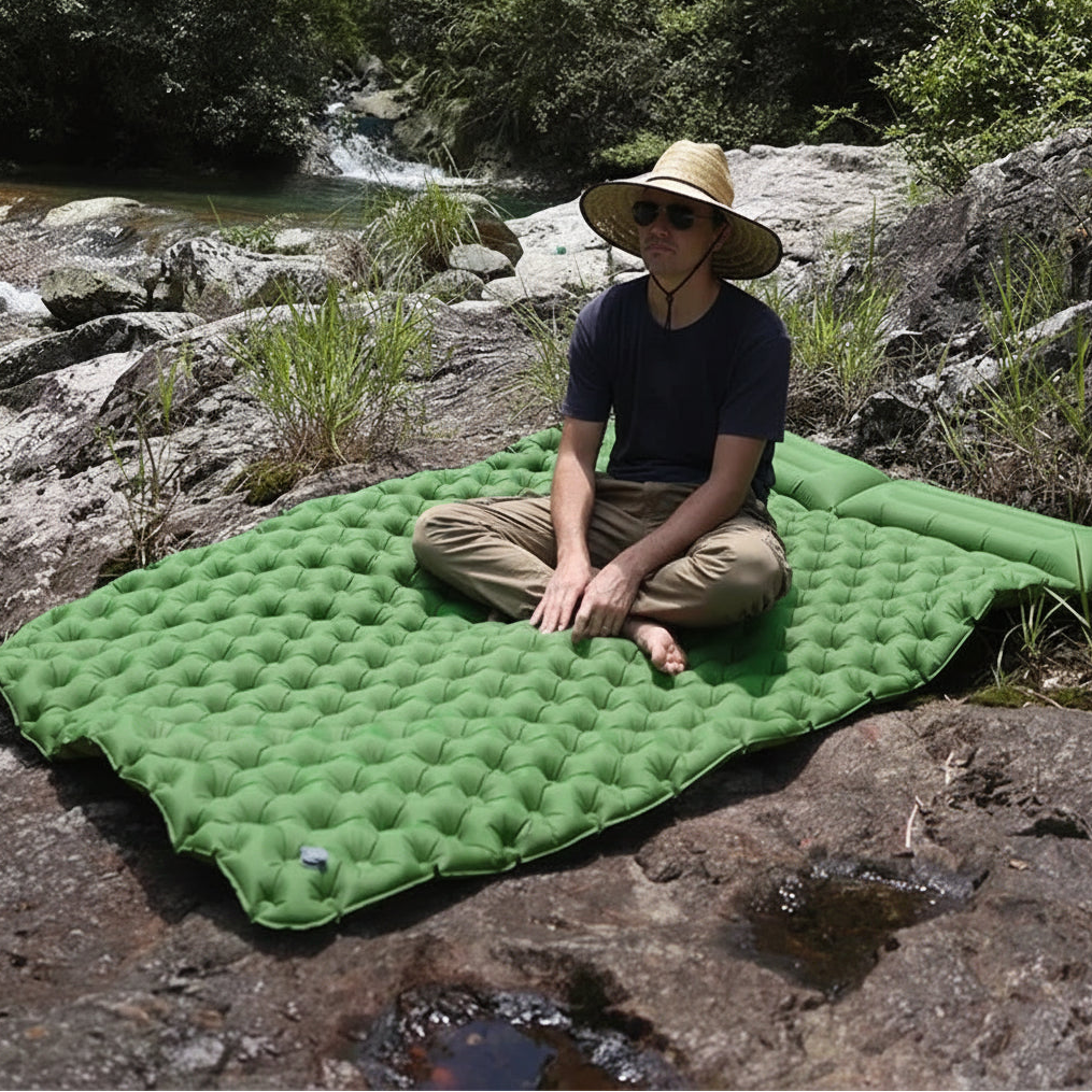 Extra Wide Double Air Bed for Camping, Car Travel & Outdoor Use
