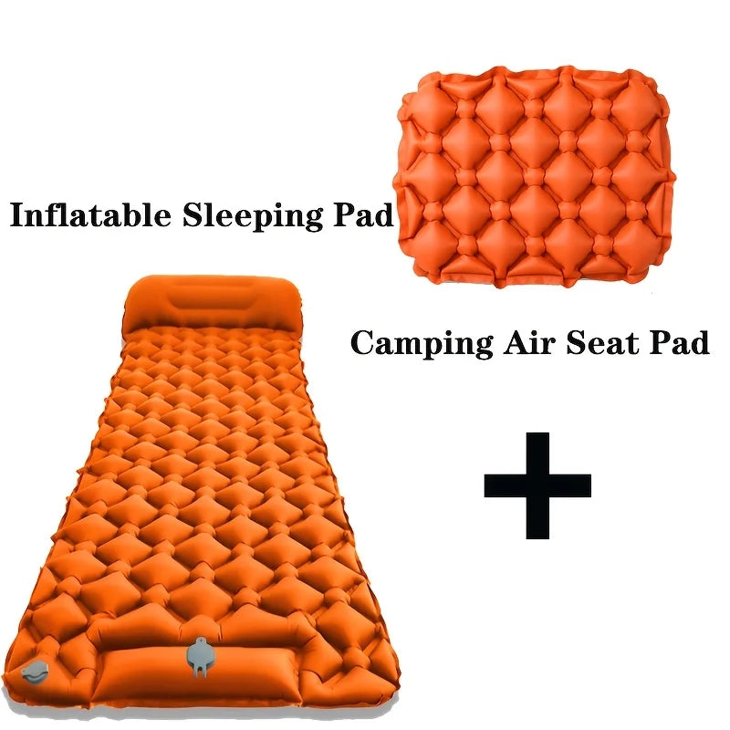 Single-Person Inflatable Camping Mattress