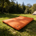 4-Inch Double Air Bed with Built-In Pump, Connectable Design for Camping & Guests