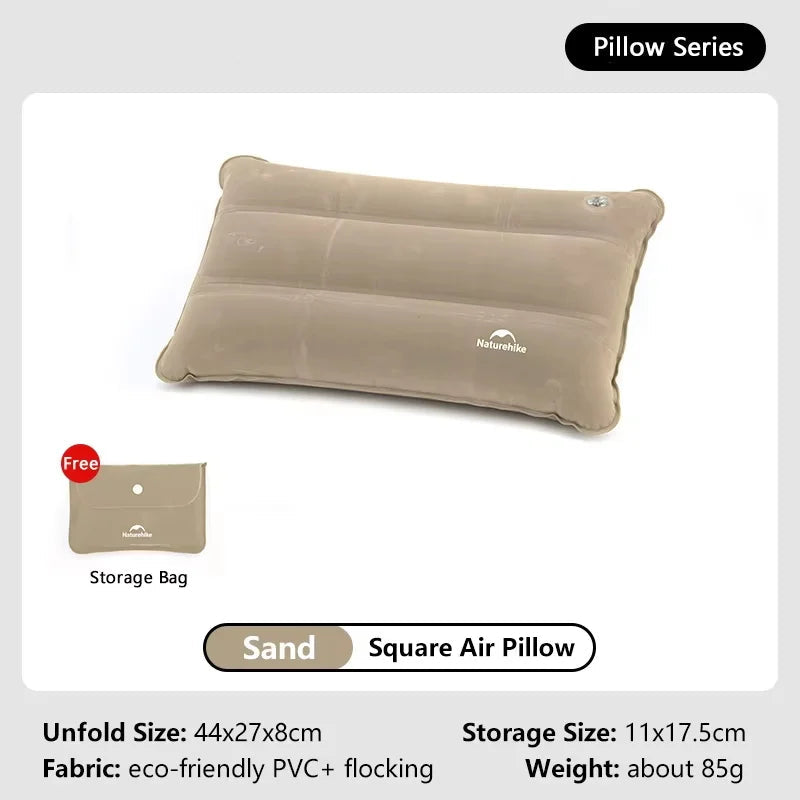 Blowing Inflatable Camping Pillow