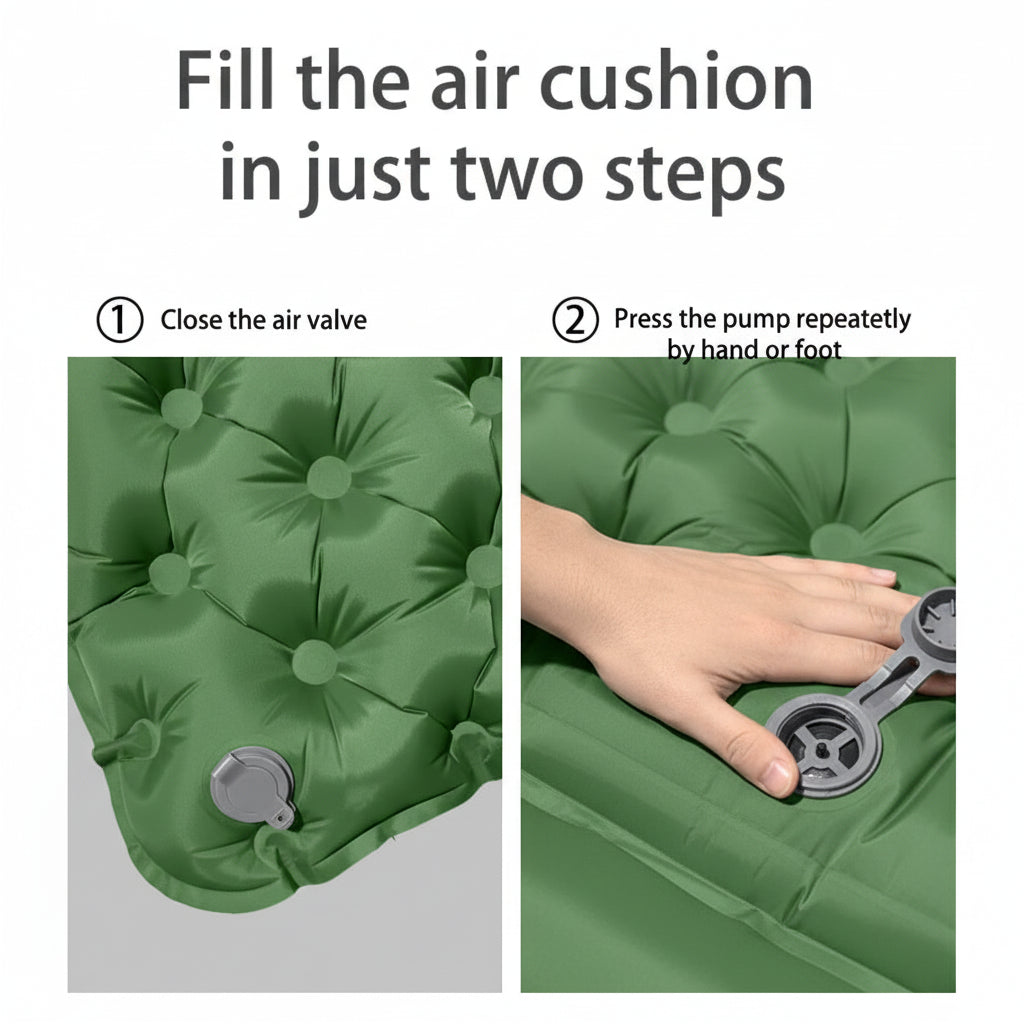 Extra Wide Double Air Bed for Camping, Car Travel & Outdoor Use