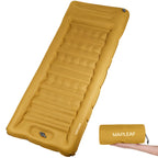 Ultralight Single Air Bed with Built-In Pillow & Foot Pump for Camping