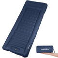 Ultralight Single Air Bed with Built-In Pillow & Foot Pump for Camping