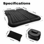Portable Double Air Bed for Car Back Seat with Pump & Pillow
