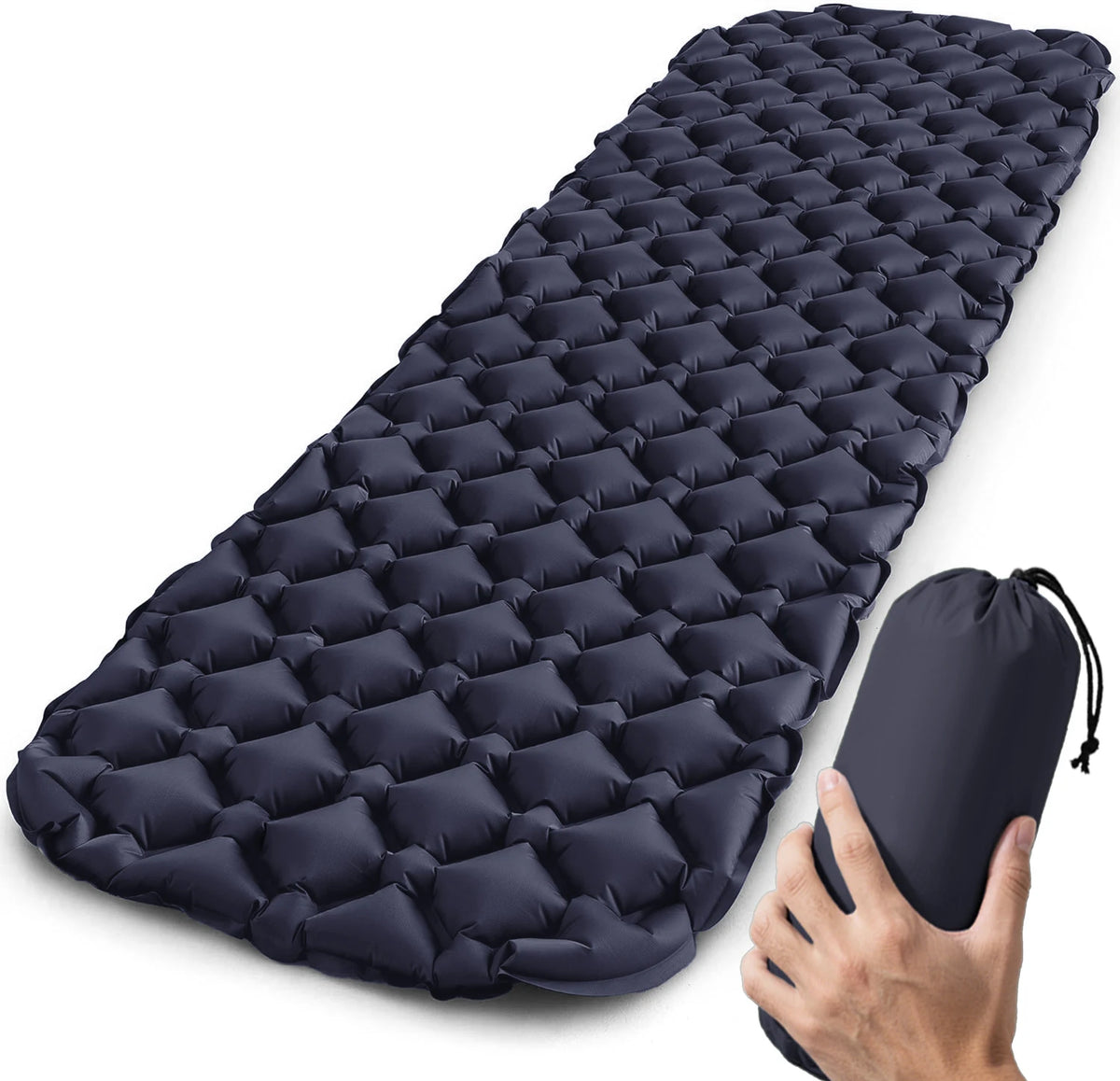 Ultralight Single Air Bed Without Headrest for Camping, Travel & Hiking