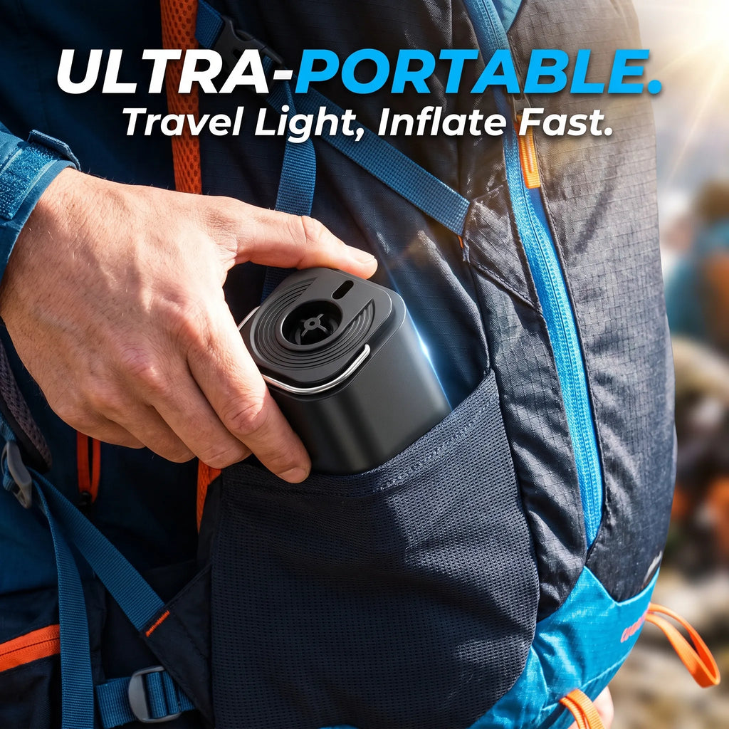 Rechargeable 2-in-1 Air Pump with Camping Light