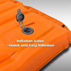 4-Inch Double Air Bed with Built-In Pump, Connectable Design for Camping & Guests