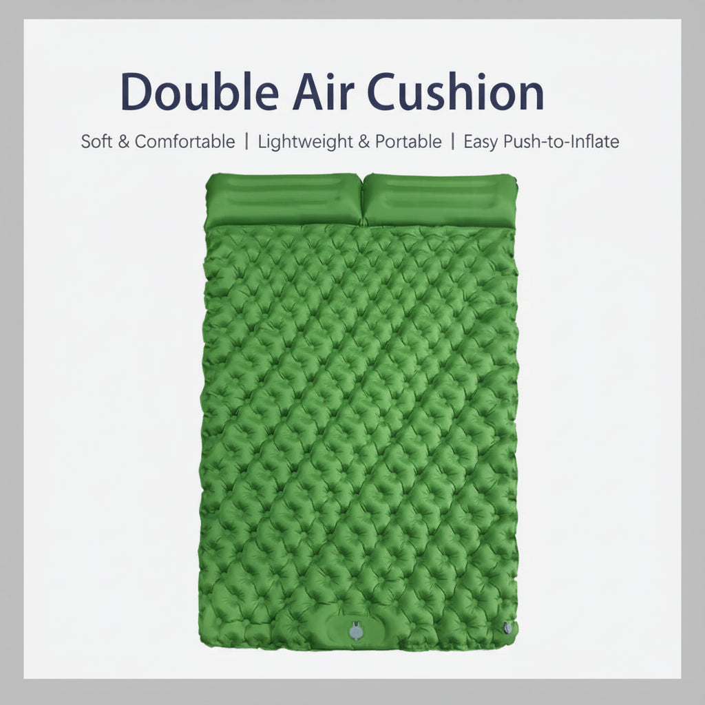 Extra Wide Double Air Bed for Camping, Car Travel & Outdoor Use