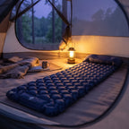 Inflatable Camping Mattress with Built-In Pillows