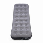 Grey Flocked Single Air Bed for Camping
